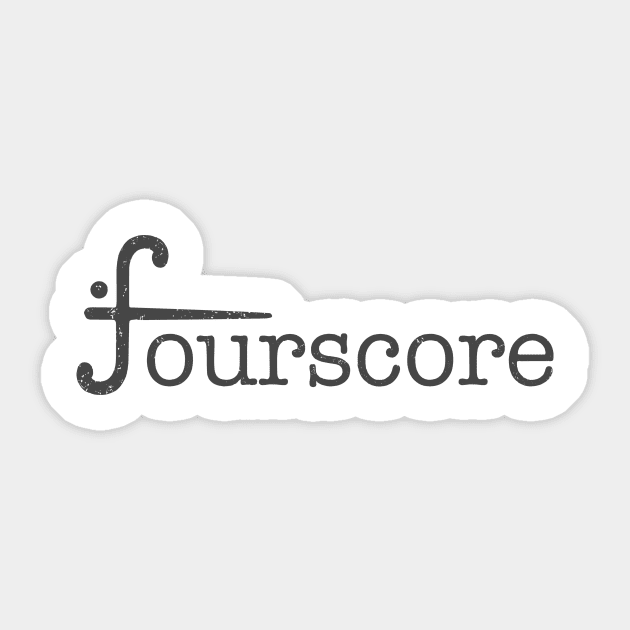 Fourscore (band) Logo Light Sticker by O'Leary Piano Studio